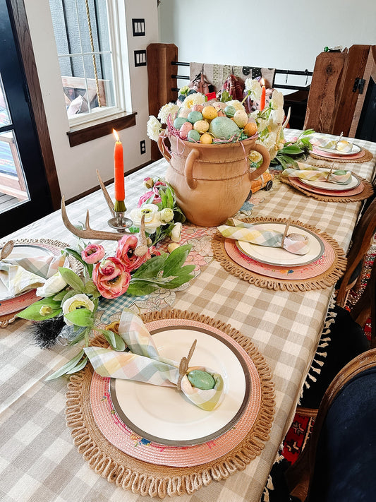 Hop Into Easter: A Tablescape That’s Eggstra Special!