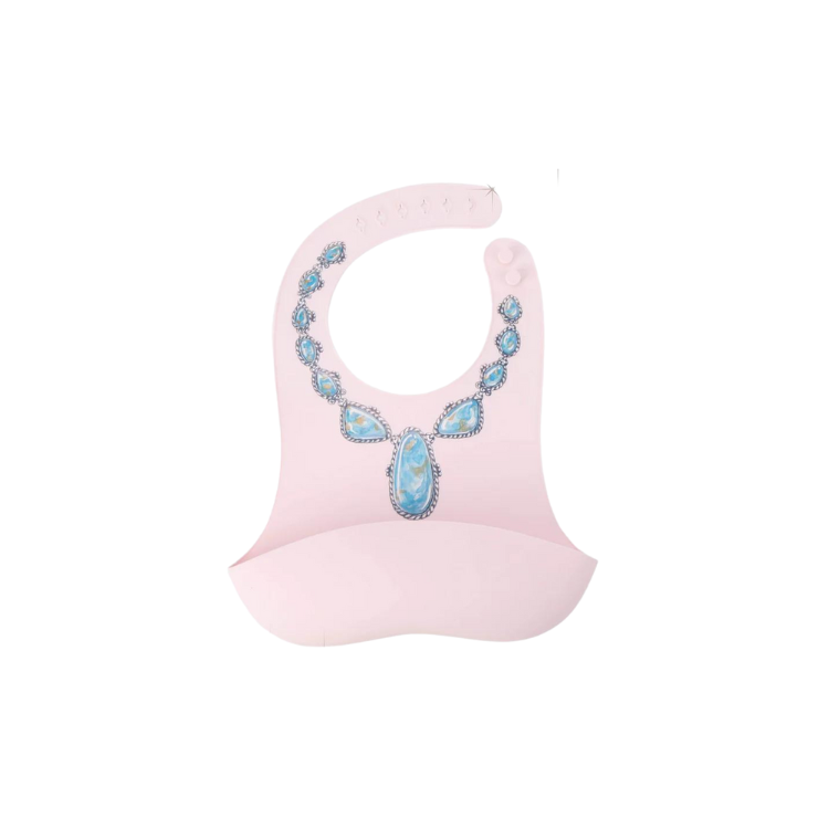 Turquoise Necklace Baby Bibs