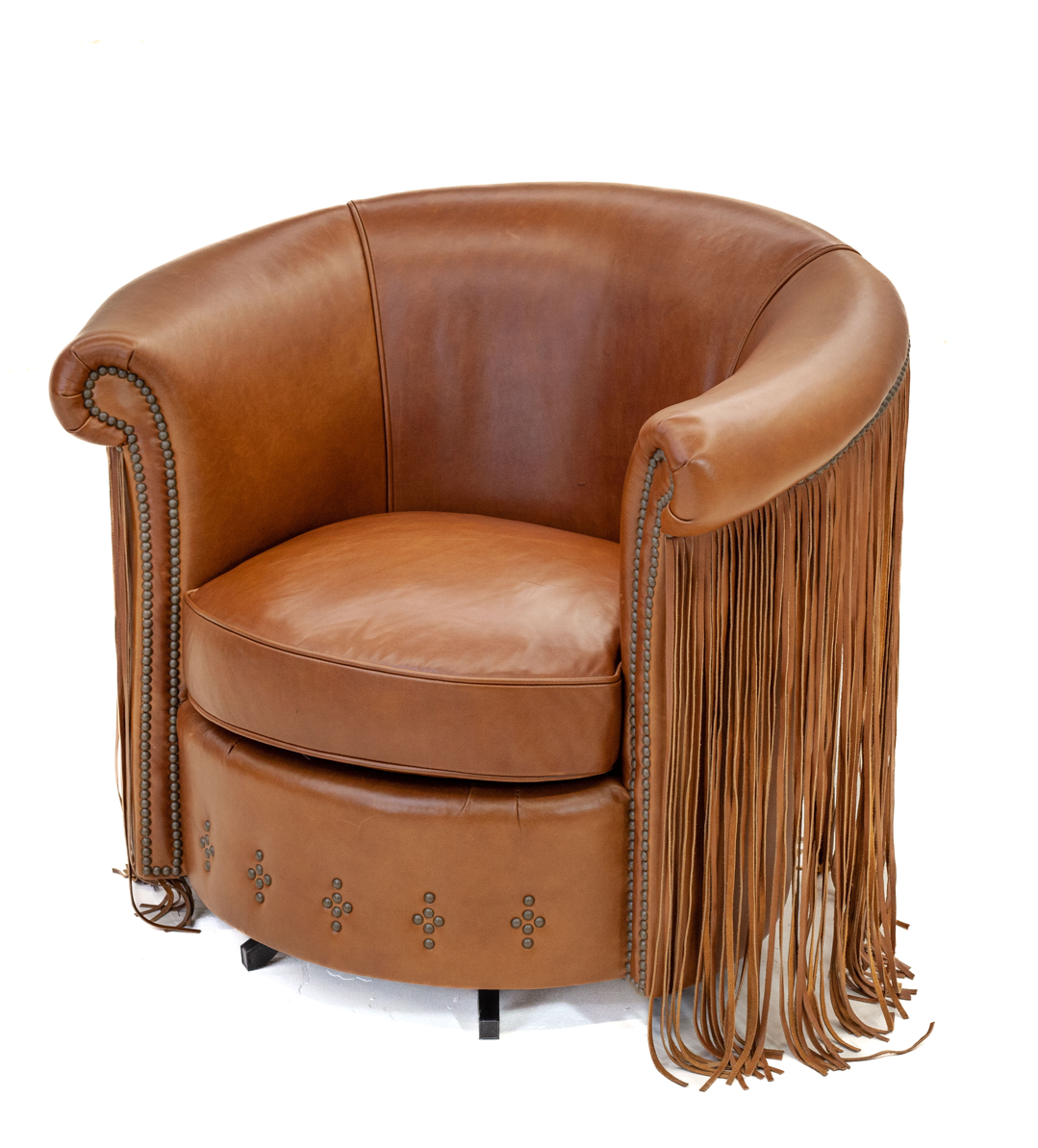 Fringed Swivel Chair