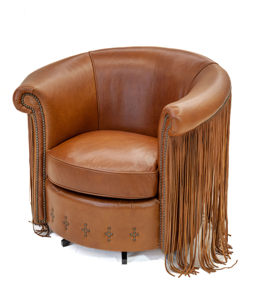 Fringed Swivel Chair