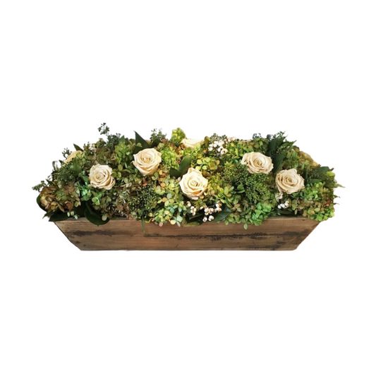 Vintage Floral in Dough Bowl