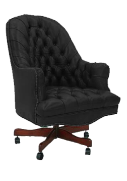 Introducing the Leather Arrow Desk Chair – a fashionable yet practical office chair. Featuring a unique arrow shape backing, this western style chair has metal stud detailing, offering a modern touch with a timeless appeal. With its leather upholstery, it's the perfect centerpoint for any workspace.