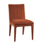 RUST VELVET DINING CHAIR