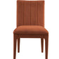 RUST VELVET DINING CHAIR