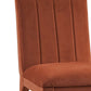 RUST VELVET DINING CHAIR