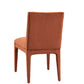 RUST VELVET DINING CHAIR