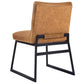 leather dining chair with iron legs