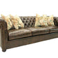 This Chesterfield Roll Arm Leather Sofa is a luxurious, timeless classic, perfect for bringing a touch of elegance and sophistication to any living room. Crafted with premium top-grain leather, this sofa offers robust support and a luxurious feel. The 111" size makes it ideal for larger rooms, while its classic chesterfield silhouette provides timeless fashion.