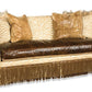 This French Country Fringe Trim Sofa offers a timeless, sophisticated look that will bring any living room to life. Crafted from a mix of leather and upholstered material or hide, this sofa provides unparalleled comfort and durability. Its French Country design brings visual interest while its fringe trim adds dimension, ensuring that this distinctive piece will be a beautiful centerpiece in any home.